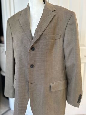 Andrew Fezza Men's Brown Textured Sport Coat
